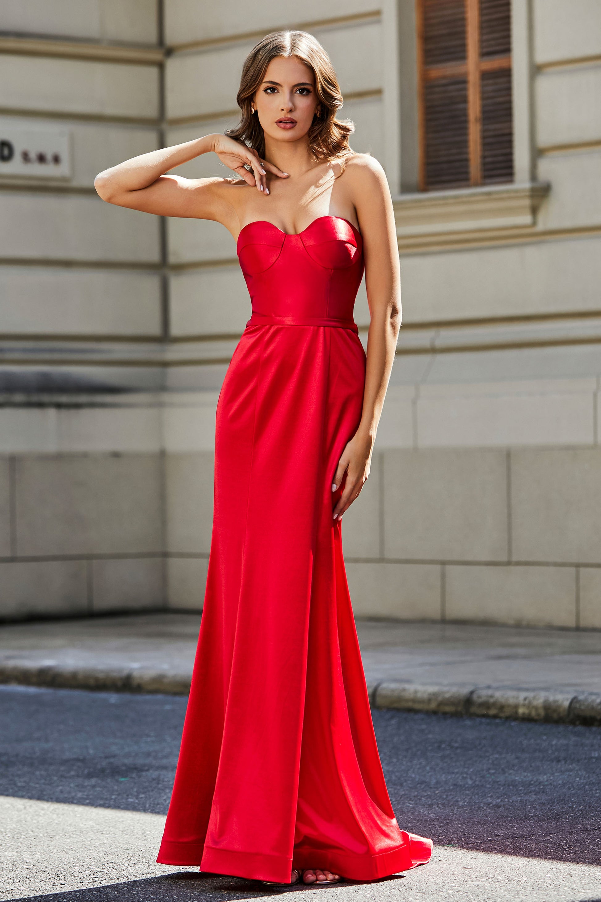 Bcbg Maxazria " Georgetta " sans Bretelle Plissé Robe Crêpe (TAILLE S Bcbg Maxazria " Georgetta " sans Bretelle Plissé Robe Crêpe (TAILLE S
