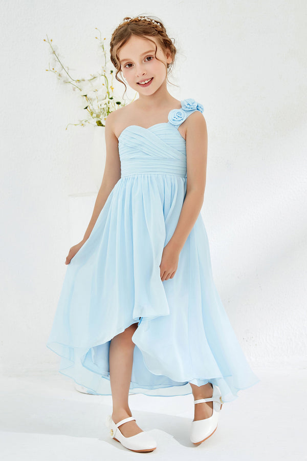 Robe De Demoiselle D'Honneur Enfant - Taille 5 à 16 Ans - Mousseline Et Polyester - Style Fleuri Pour Mariage Ou Cérémonie - 4
