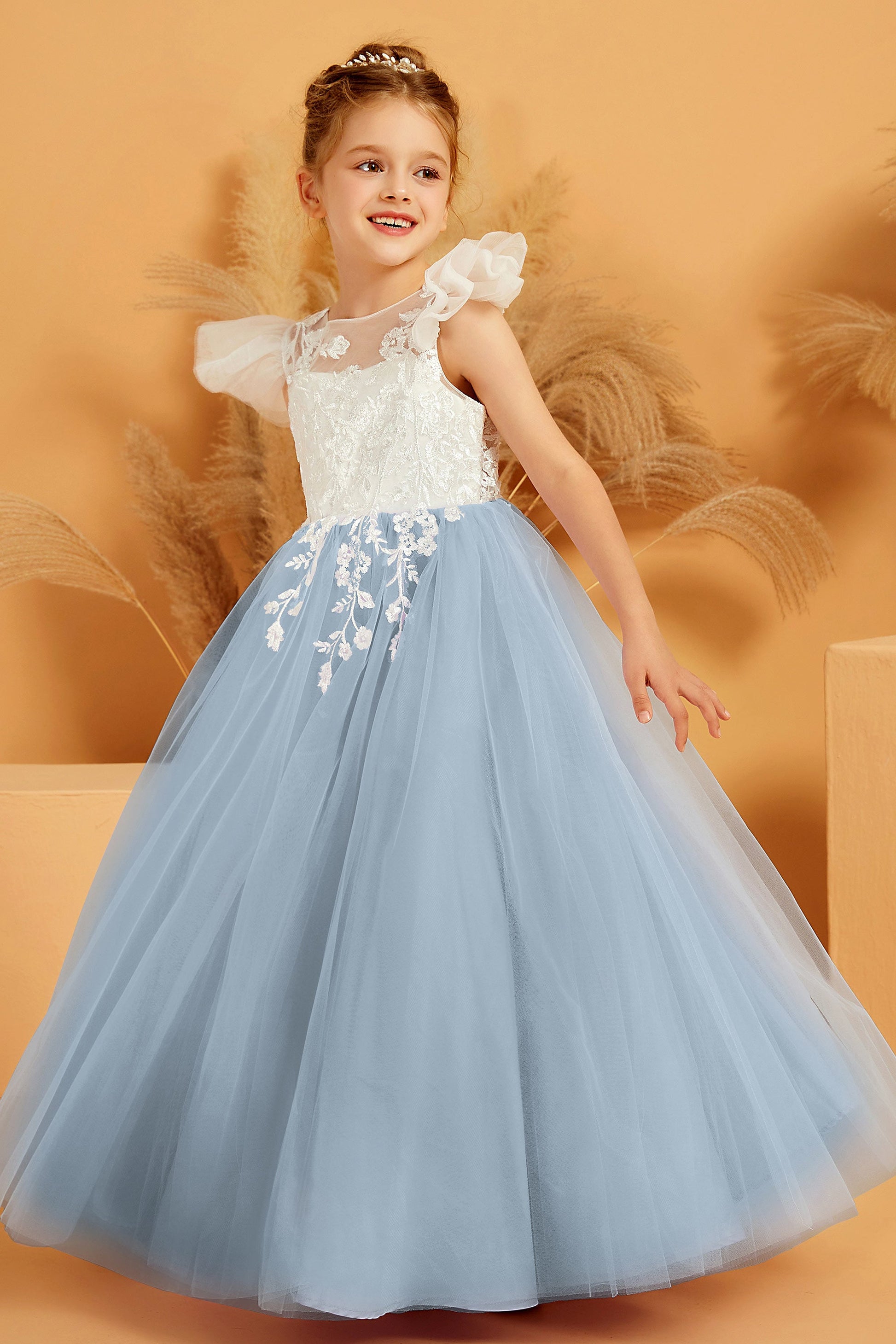 Robe de princesse en tulle rouge pour fille • Petites Pirates Robe de princesse en tulle rouge pour fille • Petites Pirates