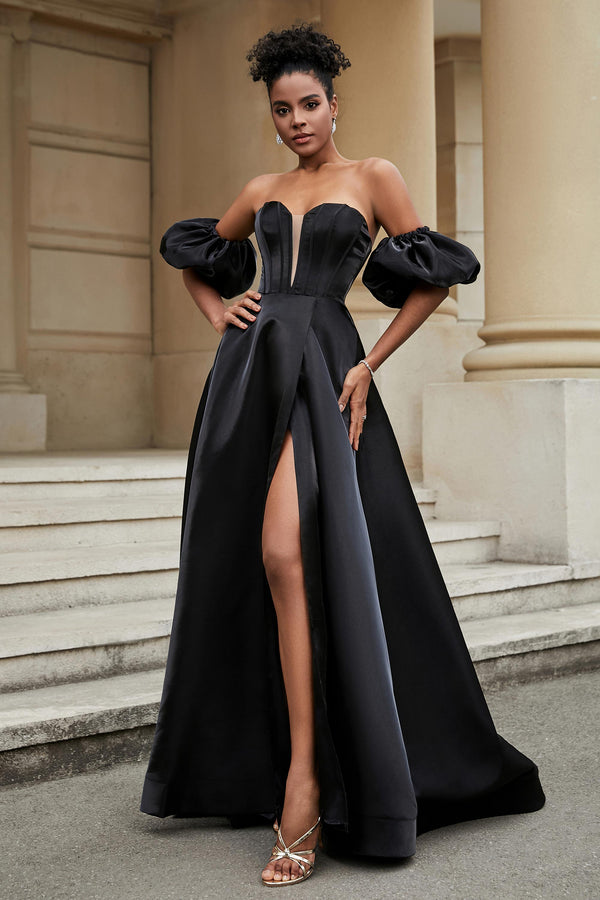 Satin Duchesse Soirée Robe En Satin Robe Longue Satin Femme