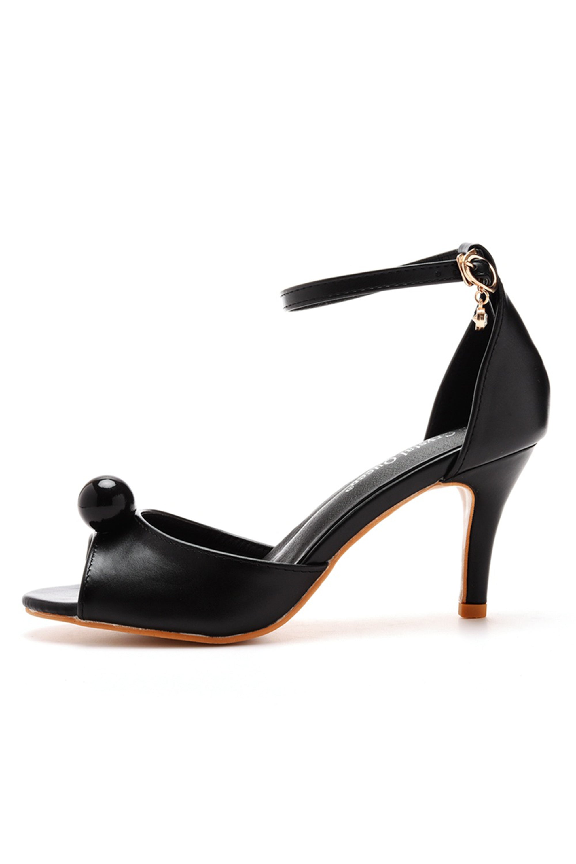 Sandales Noires Etienne Aigner Satin – Taille 6M, Bout Ouvert, Talon Moyen – Occasion