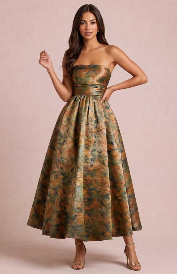 [Floral vert et or]