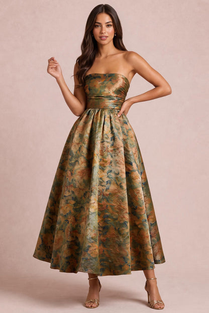 [Floral vert et or]