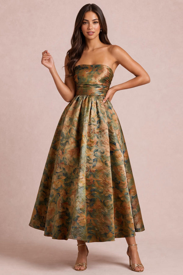 [Floral vert et or]