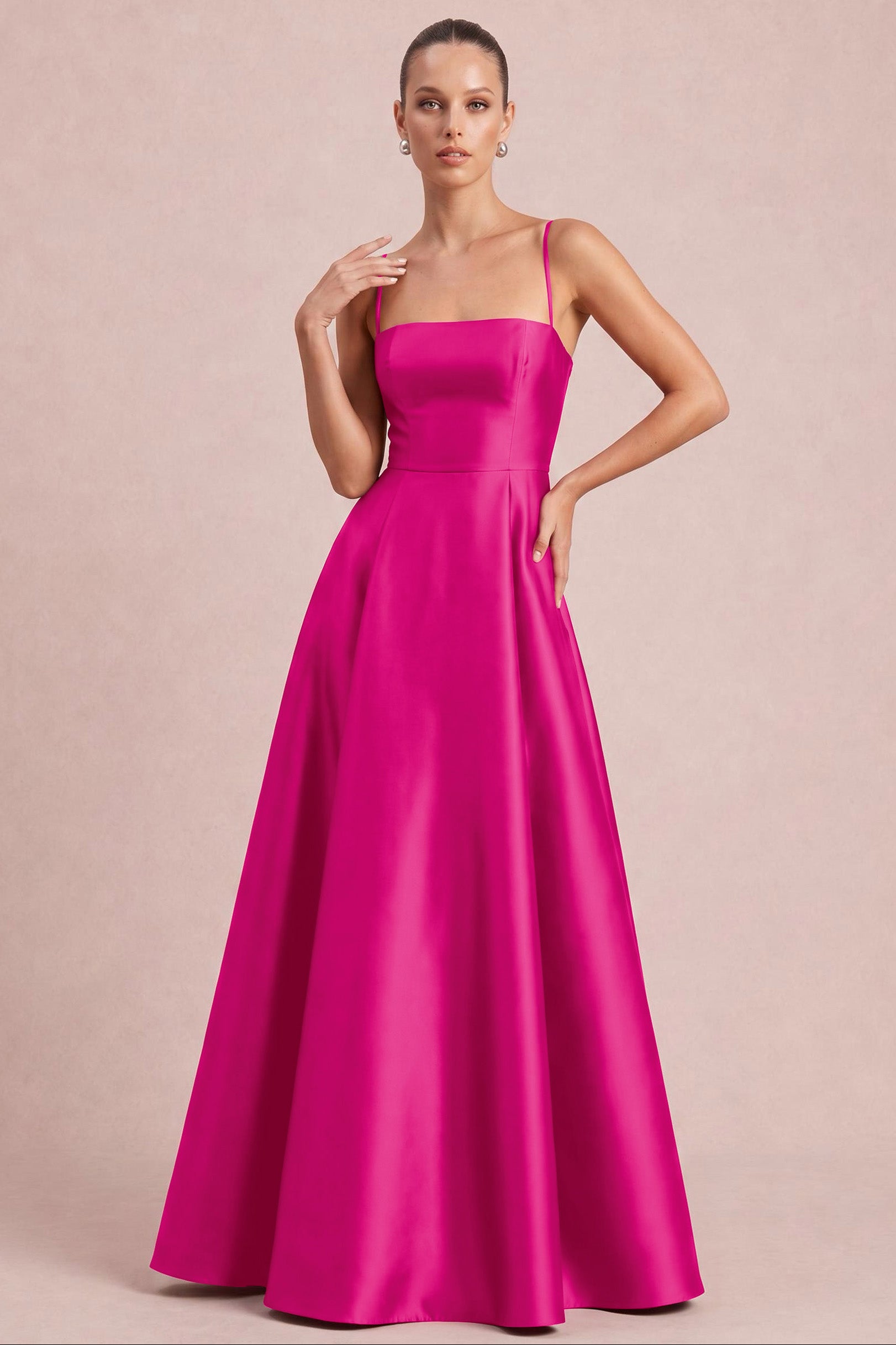 Satin A-line Bridesmaid Dresses