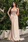 Maxi Robe Fourreau Sexy Appliquée Transparente avec Traîne Balayage