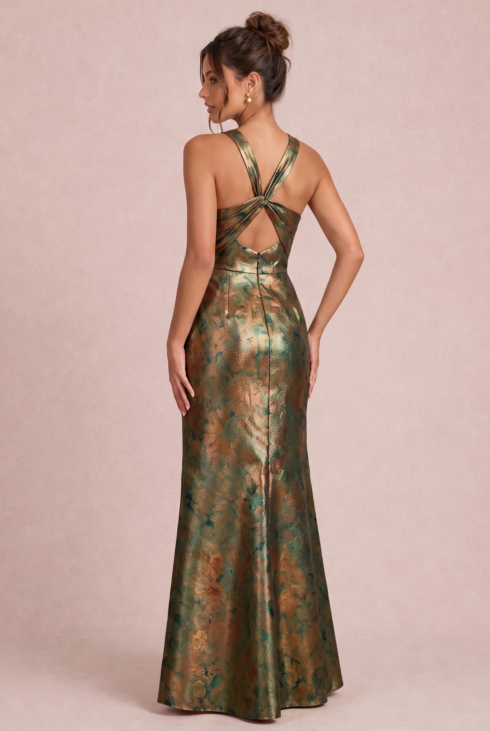 [Floral vert et or]