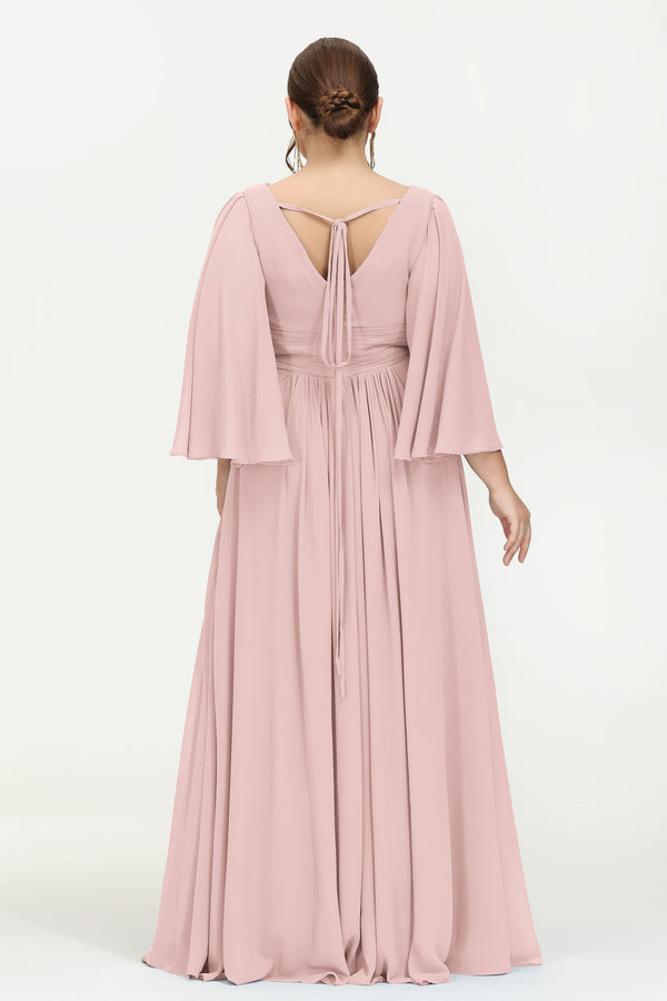 Robe Noire Chic Grande Taille Femme - Robe Cérémonie Élégante Demoiselle D'Honneur Automne Hiver